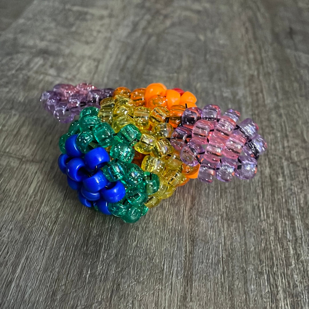 Rainbow pride kandi bee