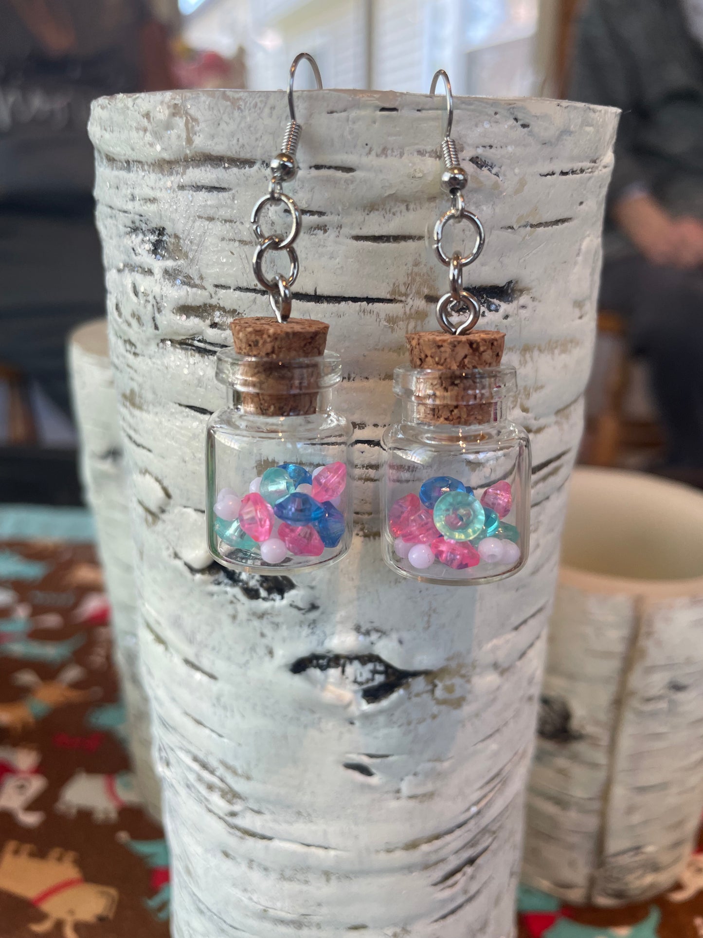 Large stash jar earring