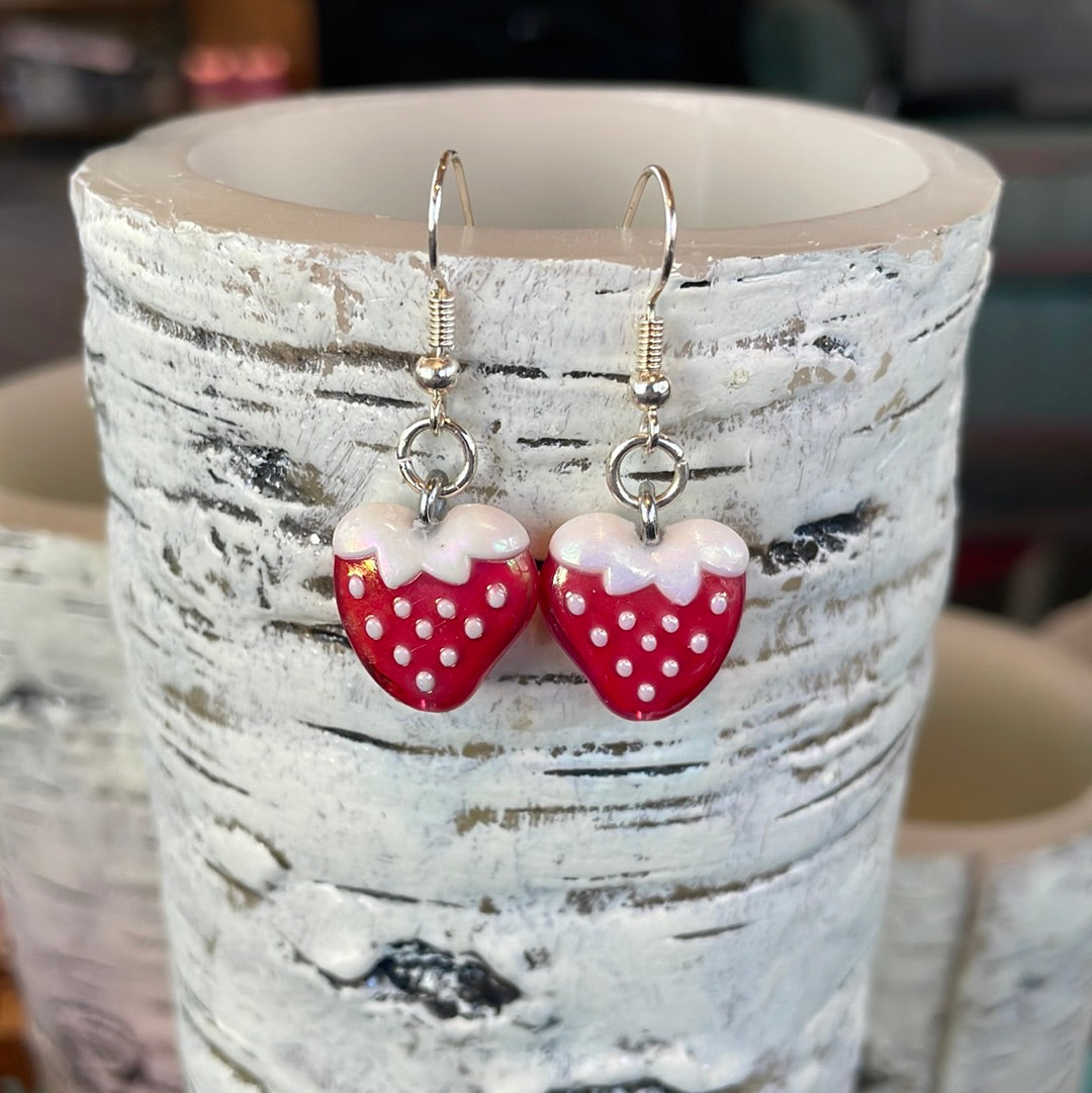 Cute strawberry earring