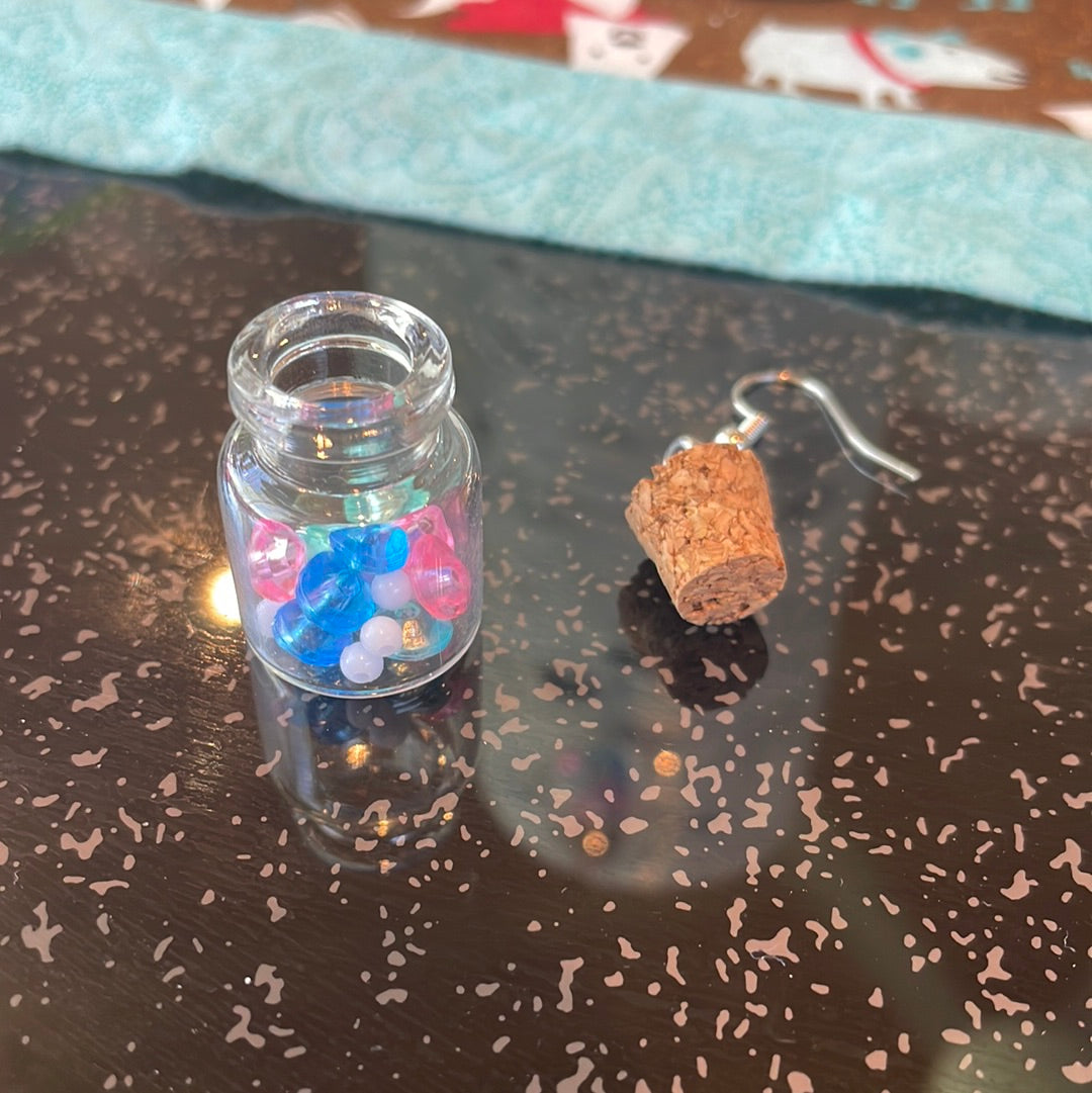 Large stash jar earring