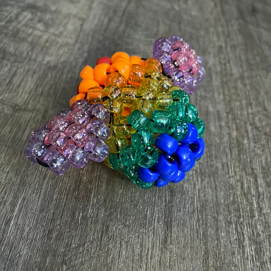 Rainbow pride kandi bee