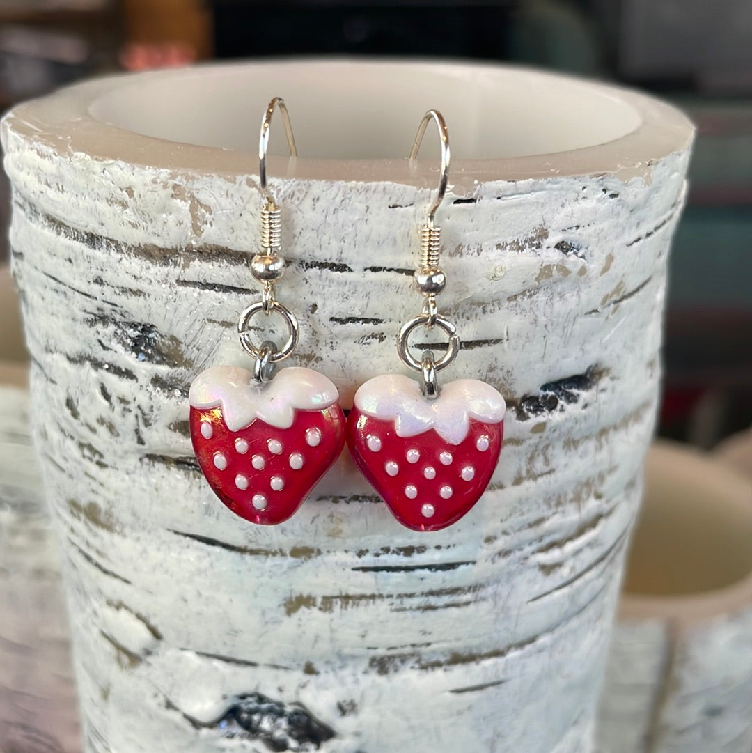 Cute strawberry earring