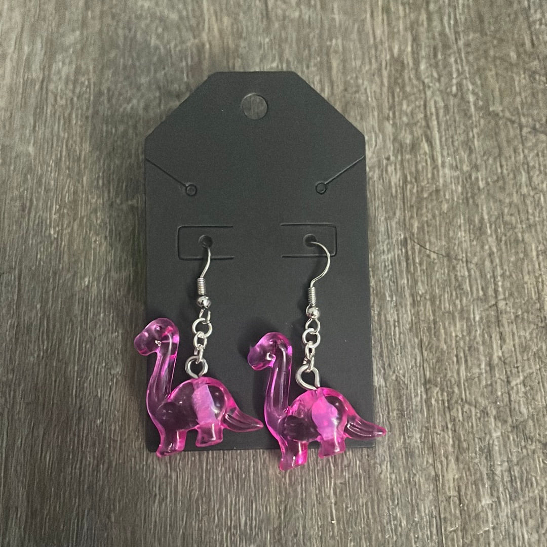 Dinosaur dangle earrings