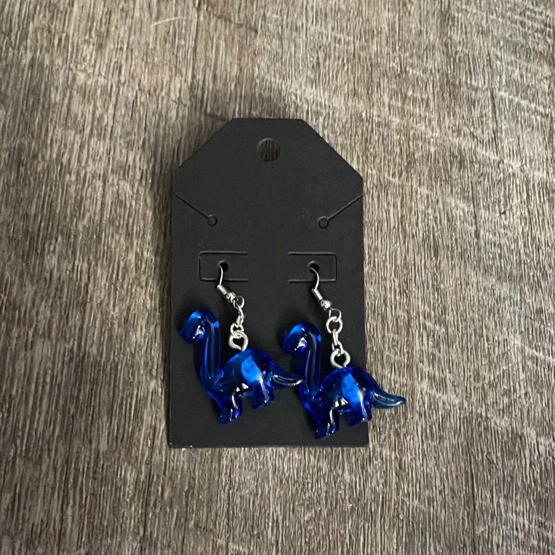 Dinosaur dangle earrings