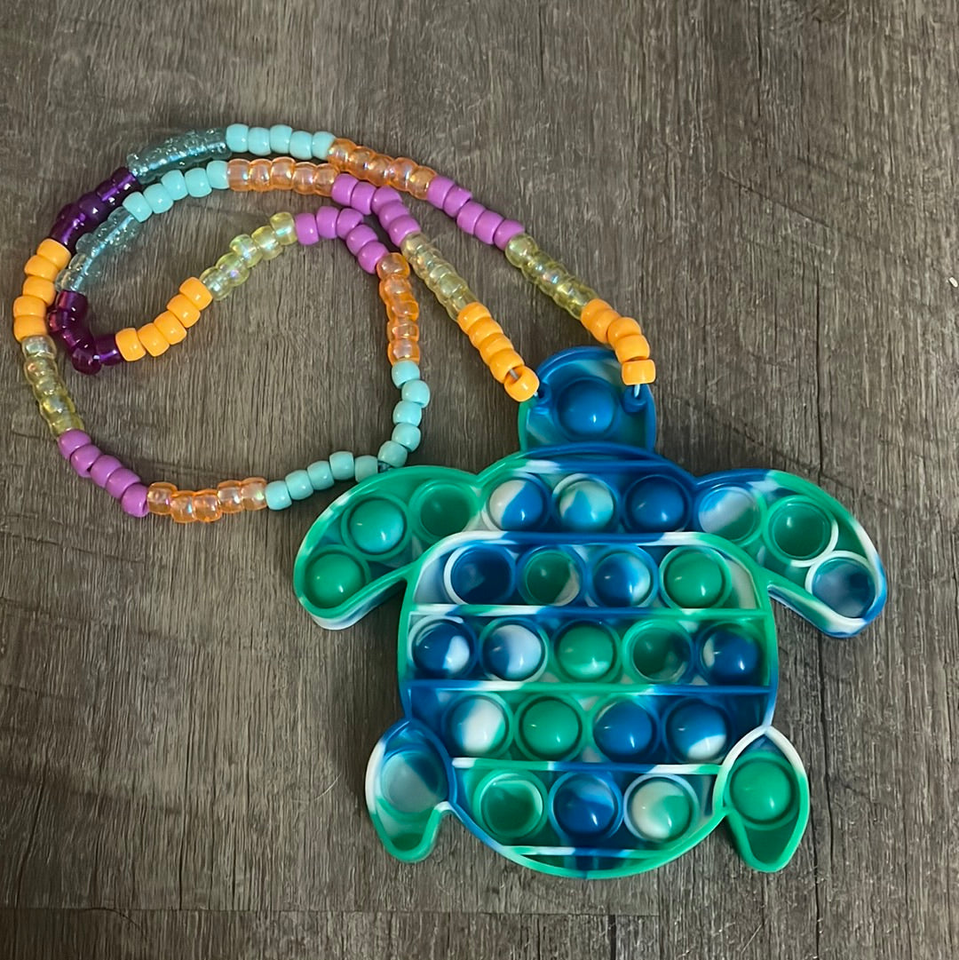 Turtle Pop Fidget Necklace