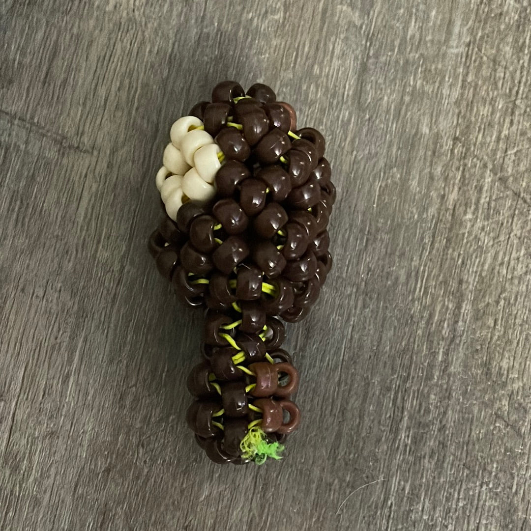 Cow Mushroom Kandi Fidget